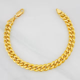 Pulso Cubano 6.6g / 20cm / 7.52mm Oro Amarillo 18K