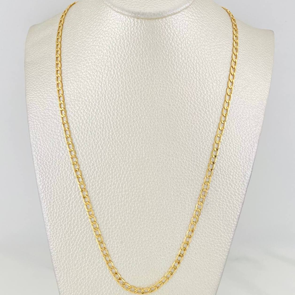 Cadena Cubana 4.8g / 45cm / 3.5mm Oro Amarillo 18K