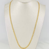 Cadena Cubana 4.8g / 45cm / 3.5mm Oro Amarillo 18K