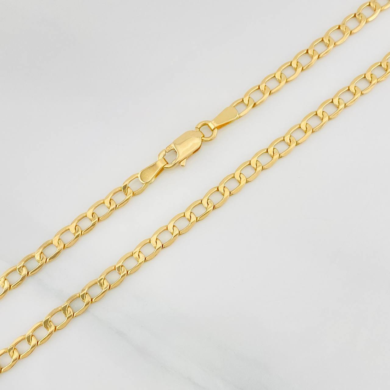 Cadena Cubana 4.8g / 45cm / 3.5mm Oro Amarillo 18K