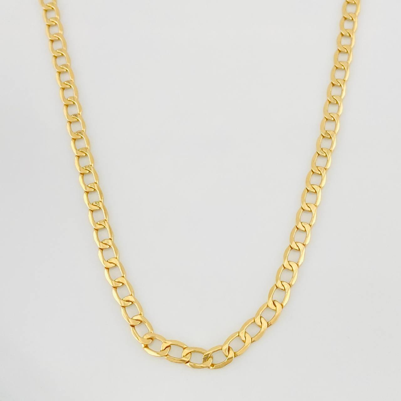 Cadena Cubana 4.8g / 45cm / 3.5mm Oro Amarillo 18K