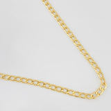 Cadena Cubana 4.8g / 45cm / 3.5mm Oro Amarillo 18K