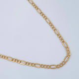 Cadena Figaro 1.7gr / 45.5cm / 2.66mm Oro Amarillo +1 18K &