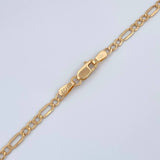 Cadena Figaro 1.7gr / 45.5cm / 2.66mm Oro Amarillo +1 18K &