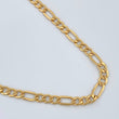 Cadena Figaro 9.1gr / 60.3cm / 4.25mm Oro Amarillo +1 18K &