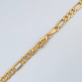 Cadena Figaro 9.1gr / 60.3cm / 4.25mm Oro Amarillo +1 18K &