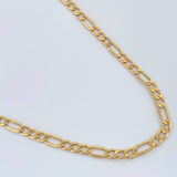 Cadena Figaro 5.45gr / 60.6cm / 3.4mm Oro Amarillo +1 18K &