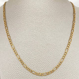 Cadena Figaro 5.45gr / 60.6cm / 3.4mm Oro Amarillo +1 18K &