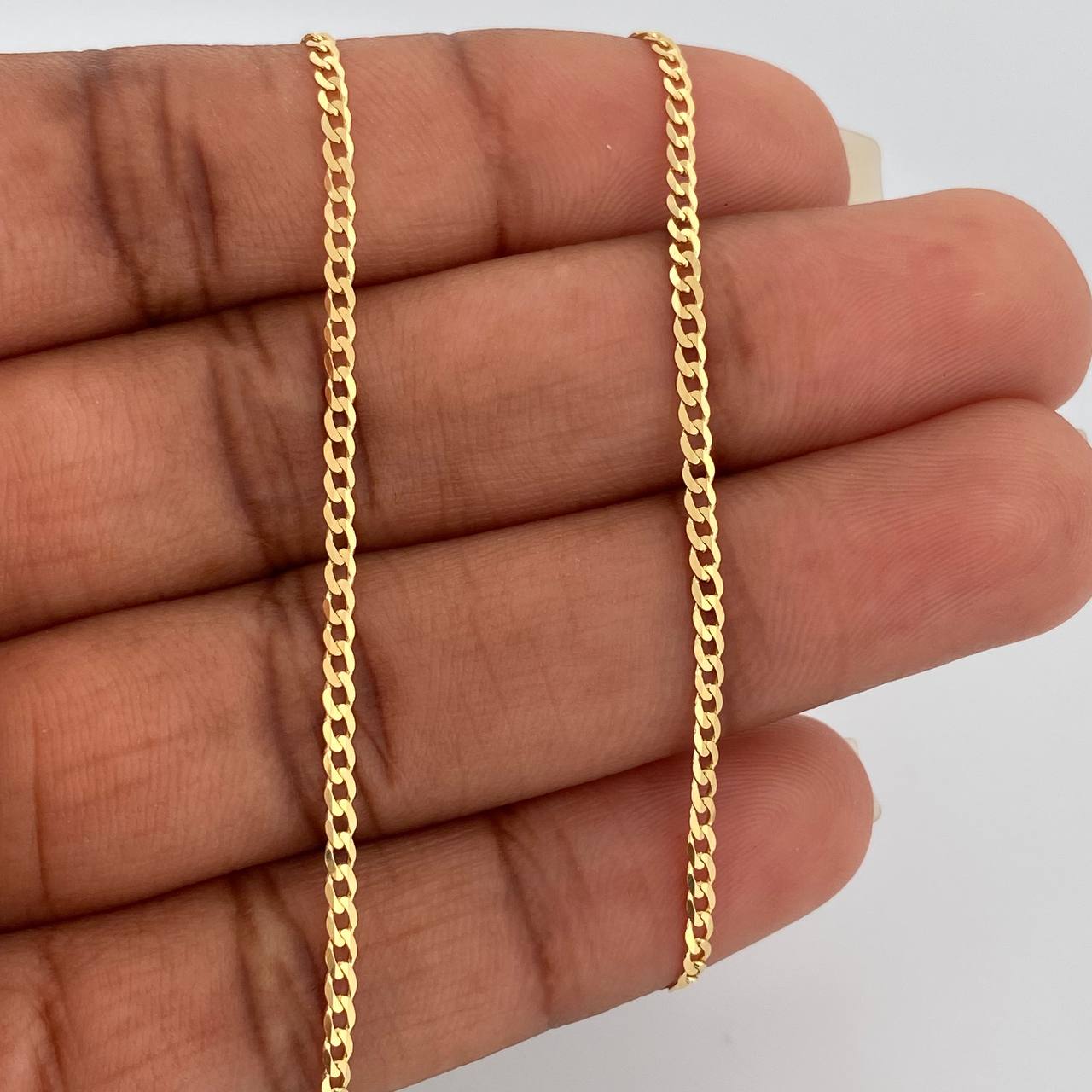 Cadena Cubana 2.95gr / 50.2cm / 1.83mm Oro Amarillo +1 18K &