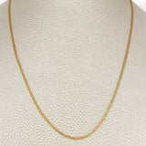Cadena China 2.3gr / 42cm / 1.46mm Oro Amarillo +1 18K &