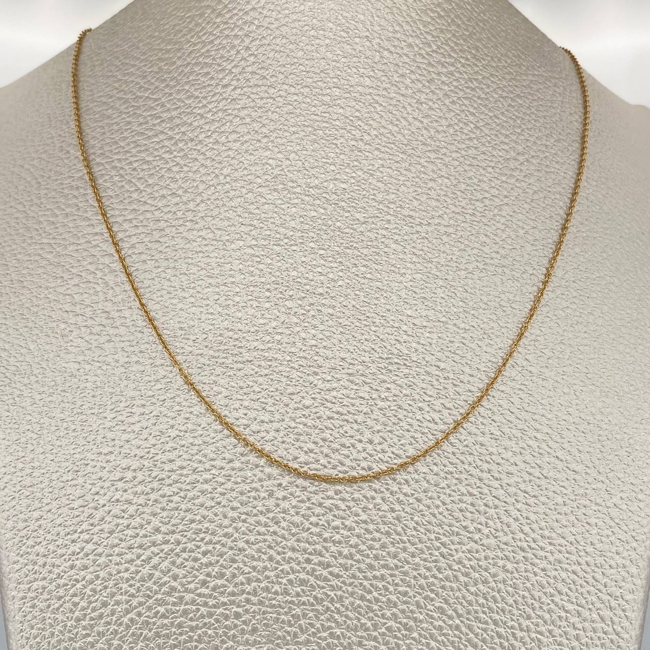 Cadena Aro Seguido 1.35gr / 45.5cm / 1mm Oro Amarillo 18K