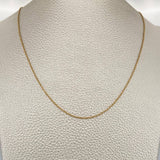 Cadena Aro Seguido 1.35gr / 45.5cm / 1mm Oro Amarillo 18K
