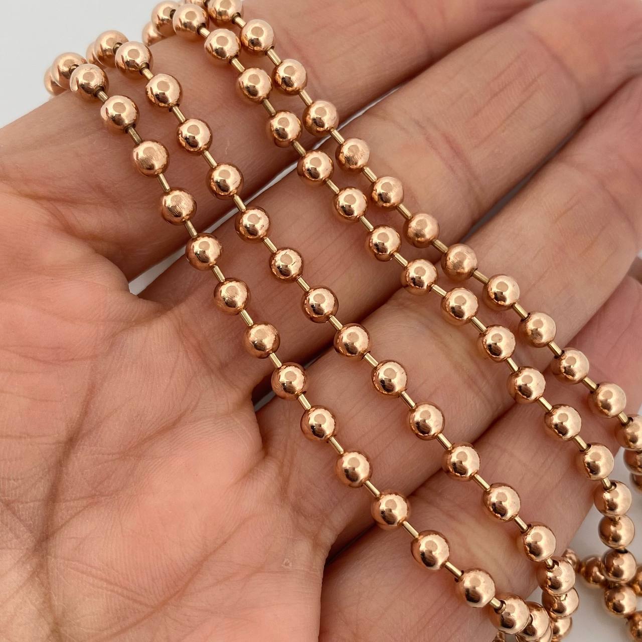 Cadena Militar 31.8 g / 71 cm / 3.65 mm Oro Rosa 18K
