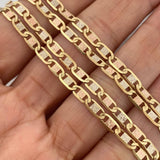 Cadena Escalera Plana 13 g / 61 cm / 3.05 mm Tres Oros 18K