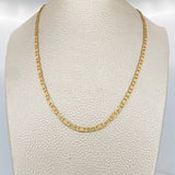 Cadena Escalera Plana 13 g / 61 cm / 3.05 mm Tres Oros 18K