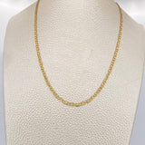 Cadena Escalera Plana 6 g / 50 cm / 2 mm Tres Oros 18K