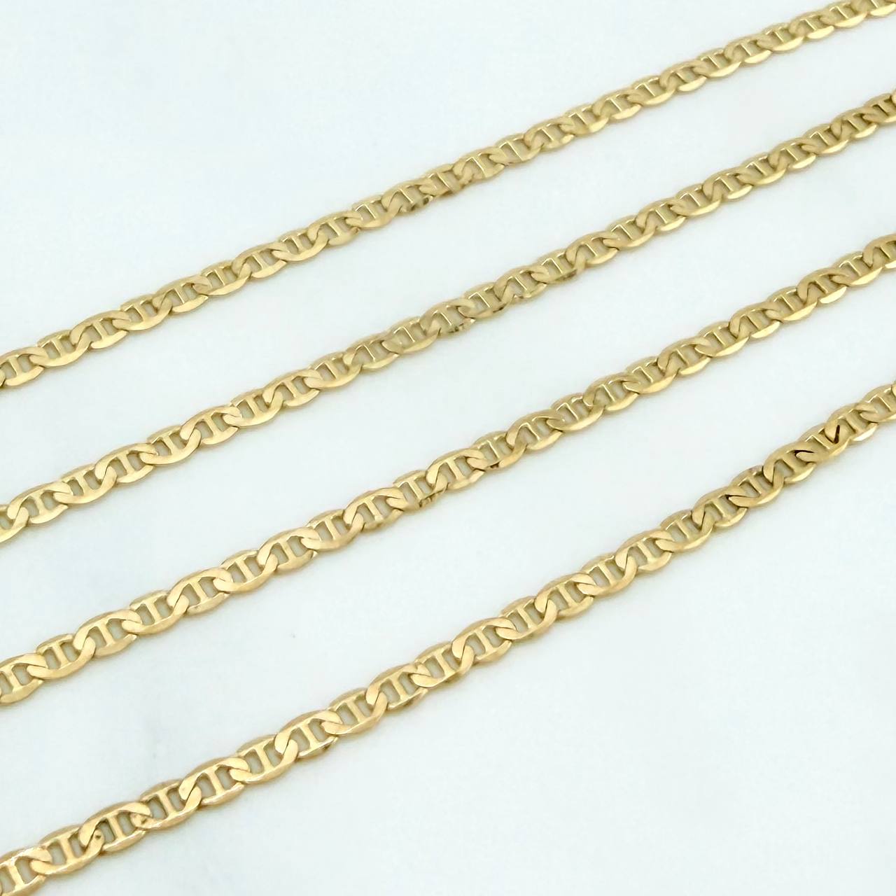 Cadena Escalera 2.3 g / 60 cm / 1 mm Oro Amarillo 18K