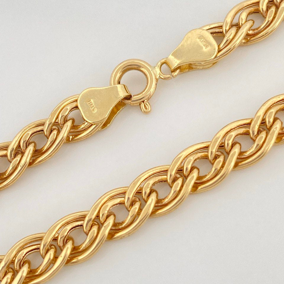 Pulso Doble Garibaldi 4.9 g / 17.7 cm / 5.4 mm Oro Amarillo 18K