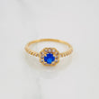 Anillo Halo Circular 1.75 g / T6 3/4 Oro Amarillo 18K