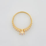 Anillo Solitario Churumbela 2.25 g / T6 3/4 Oro Amarillo 18K