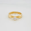 Anillo Solitario 2.15 g / T7 Oro Amarillo 18K