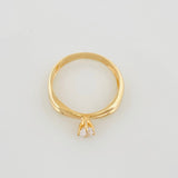 Anillo Solitario 2.15 g / T7 Oro Amarillo 18K
