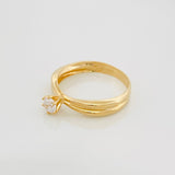 Anillo Solitario 2.15 g / T7 Oro Amarillo 18K