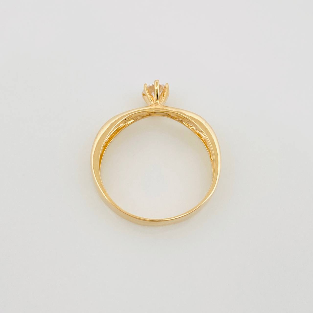 Anillo Solitario 2.15 g / T7 Oro Amarillo 18K
