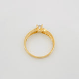 Anillo Solitario Corbatin 1.85 g / T5 3/4 Oro Amarillo 18K