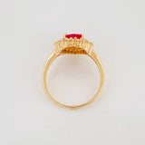 Anillo Corazon Tupido 3.05 g / T6 Oro Amarillo 18K