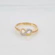 Anillo Infinito 1.8 g / T5 3/4 Dos Oros Amarillo Blanco 18K