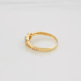 Anillo Infinito 1.8 g / T5 3/4 Dos Oros Amarillo Blanco 18K