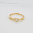 Anillo Solitario Bisel Esfera 1.8 g / T7 Oro Amarillo 18K