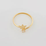 Anillo Estrella 1.45 g / T7 1/4 Oro Amarillo 18K