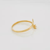 Anillo Estrella 1.45 g / T7 1/4 Oro Amarillo 18K