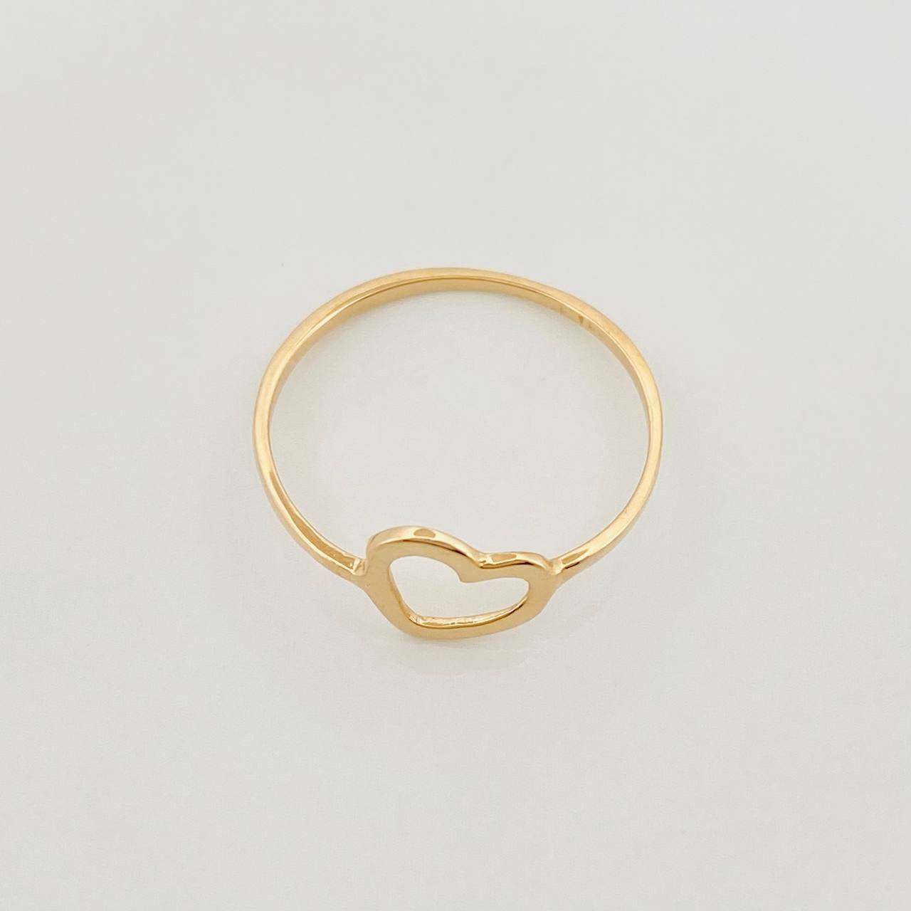 Anillo Corazon 0.85 g / T7 Oro Amarillo 18K