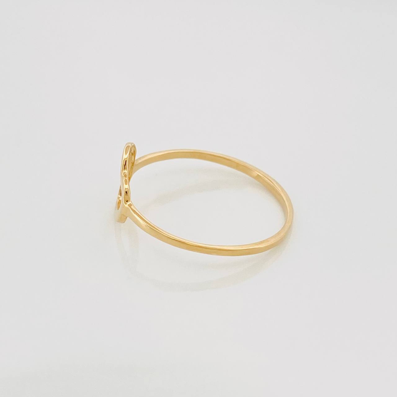 Anillo Corazon 0.85 g / T7 Oro Amarillo 18K