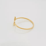 Anillo Corazon 0.85 g / T7 Oro Amarillo 18K