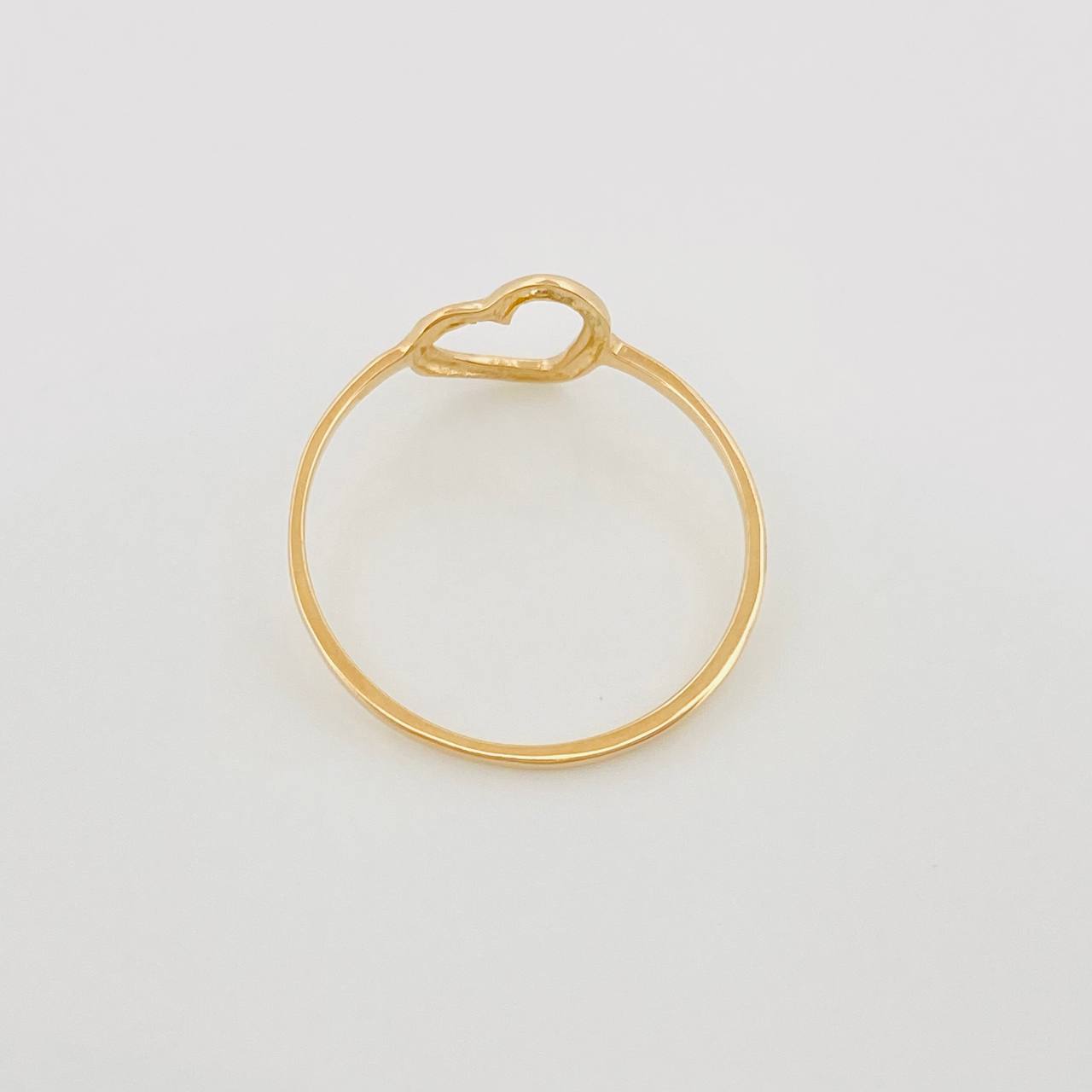 Anillo Corazon 0.85 g / T7 Oro Amarillo 18K