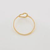 Anillo Corazon 0.85 g / T7 Oro Amarillo 18K