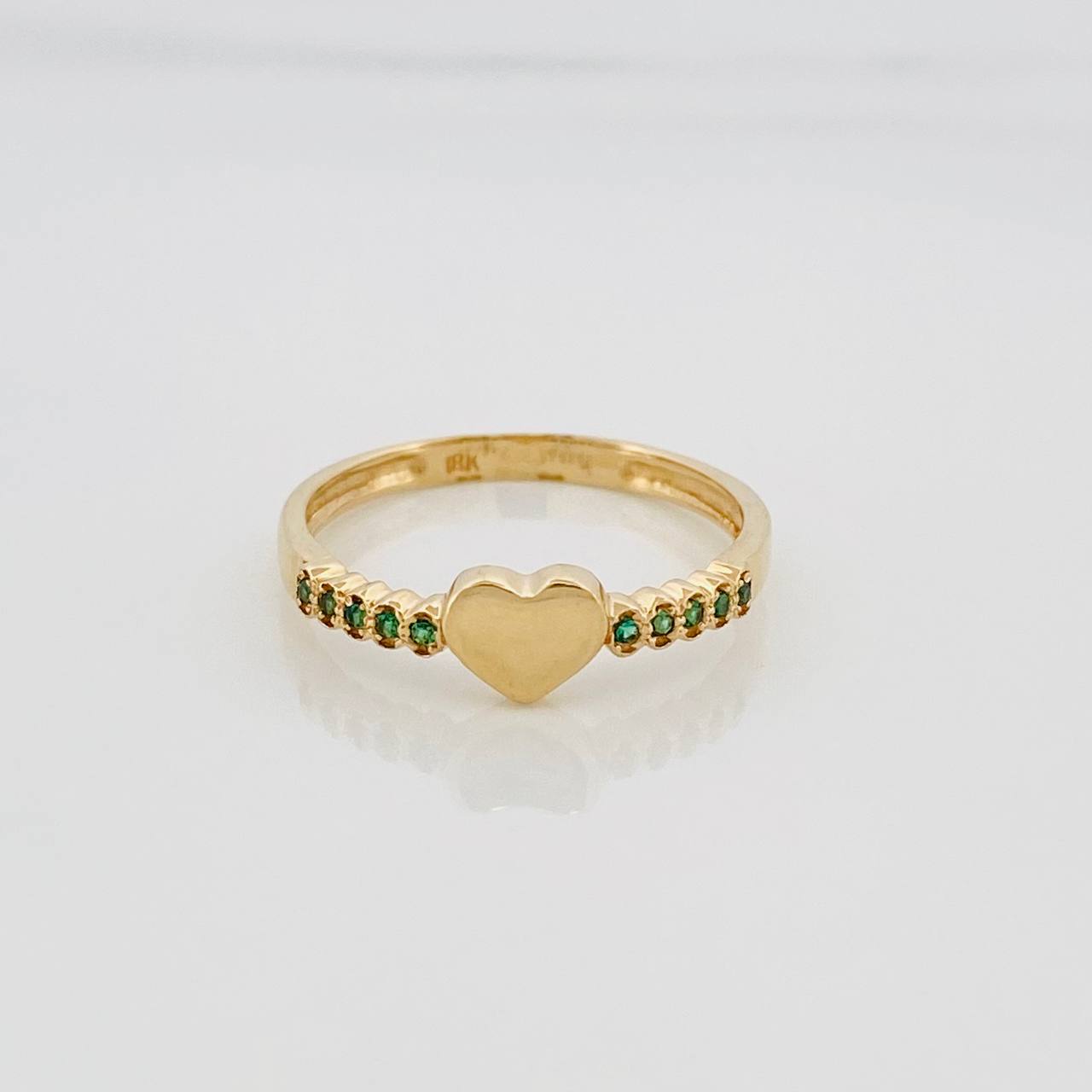 Anillo Corazon 1.7 g / T6 1/4 Oro Amarillo 18K