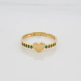Anillo Corazon 1.7 g / T6 1/4 Oro Amarillo 18K