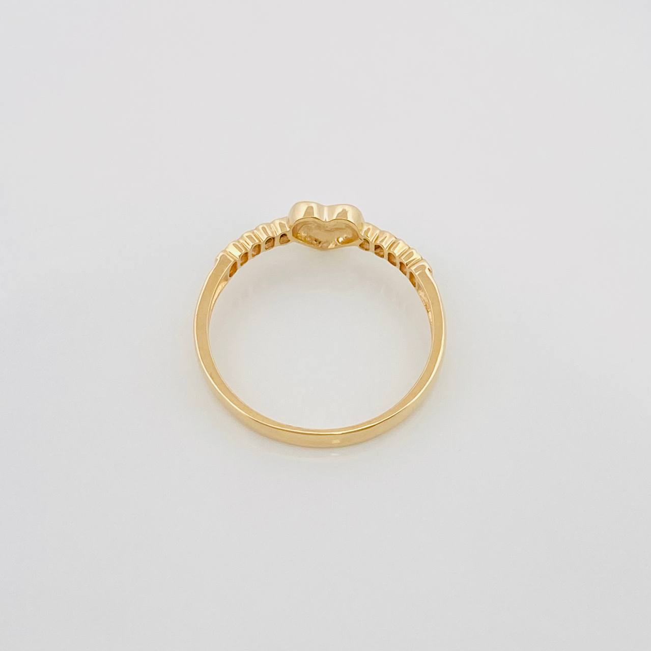 Anillo Corazon 1.7 g / T6 1/4 Oro Amarillo 18K