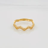 Anillo Zig Zag 1.7 g / T7 Oro Amarillo 18K