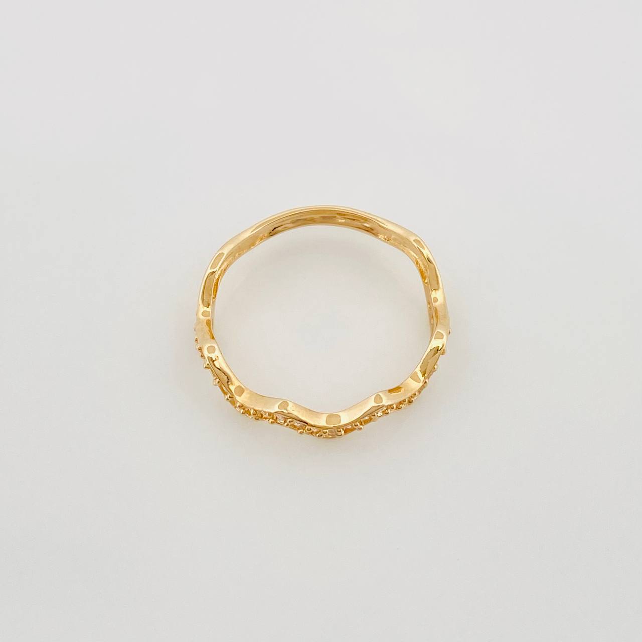 Anillo Zig Zag 1.7 g / T7 Oro Amarillo 18K