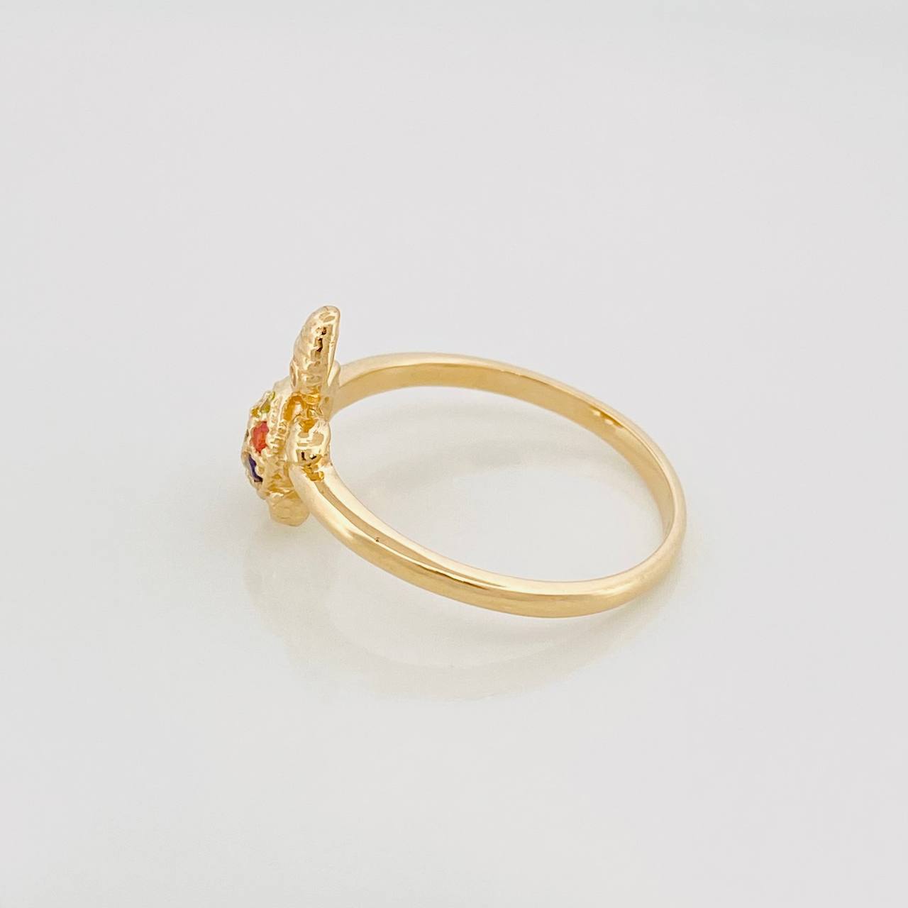 Anillo Tortuga 2.7 g / T6 3/4 Oro Amarillo 18K