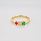 Anillo Corazon 1.85 g / T7 1/2 Oro Amarillo 18K