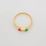 Anillo Corazon 1.85 g / T7 1/2 Oro Amarillo 18K