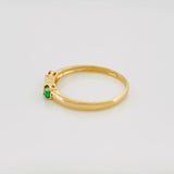 Anillo Corazon 1.85 g / T7 1/2 Oro Amarillo 18K