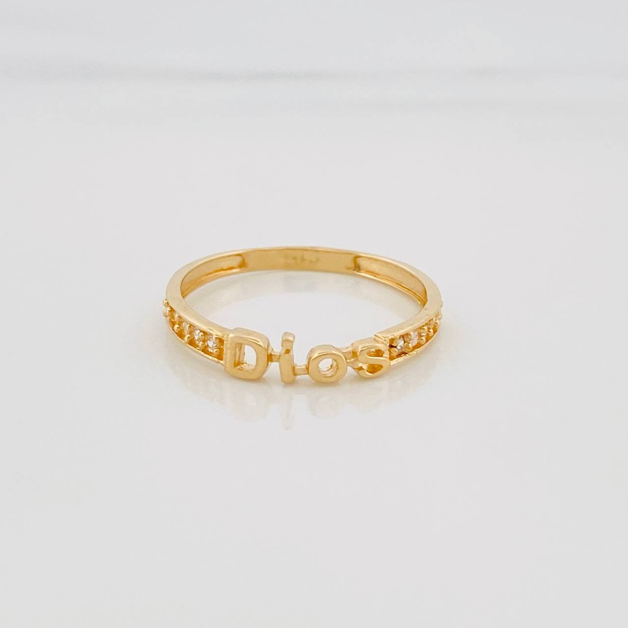 Anillo Dios 1.5 g / T7 3/4 Oro Amarillo 18K